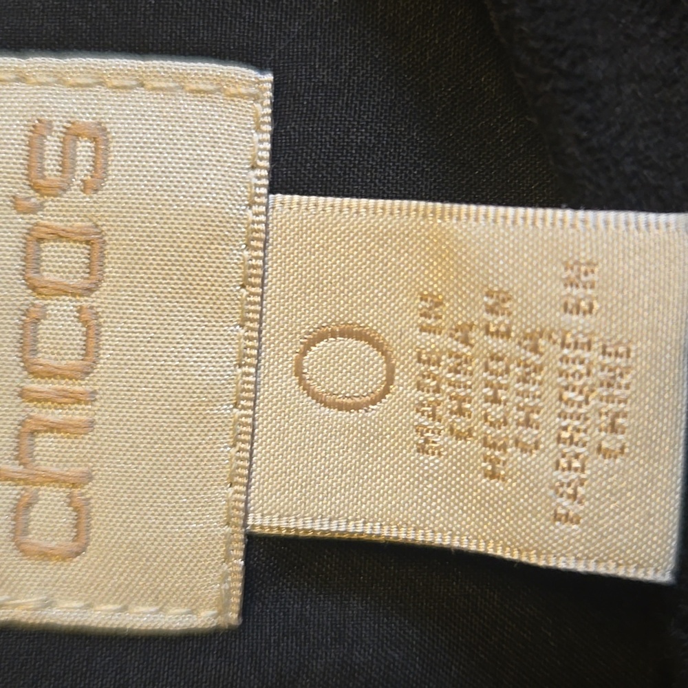 Chico's-Blk,tan, beige faux suede,faux leather patched dress Sz 0=S NWT. - Picture 4 of 10